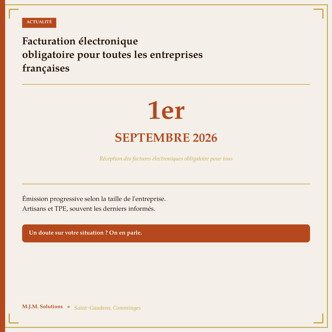 Facturation électronique 2026 : ce que les artisans et TPE doivent vraiment savoir